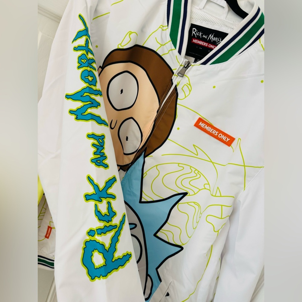 Rick and Morty Adult Swim x Members Only Windbreaker XL - Picture 5 of 6